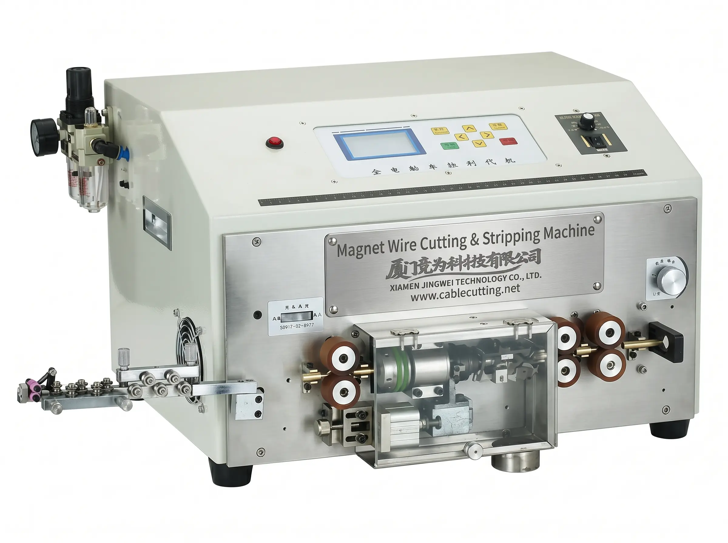 Machine de coupe et dénudage pour fil magnétique WPM-0525 – Haute précision JINGWEI