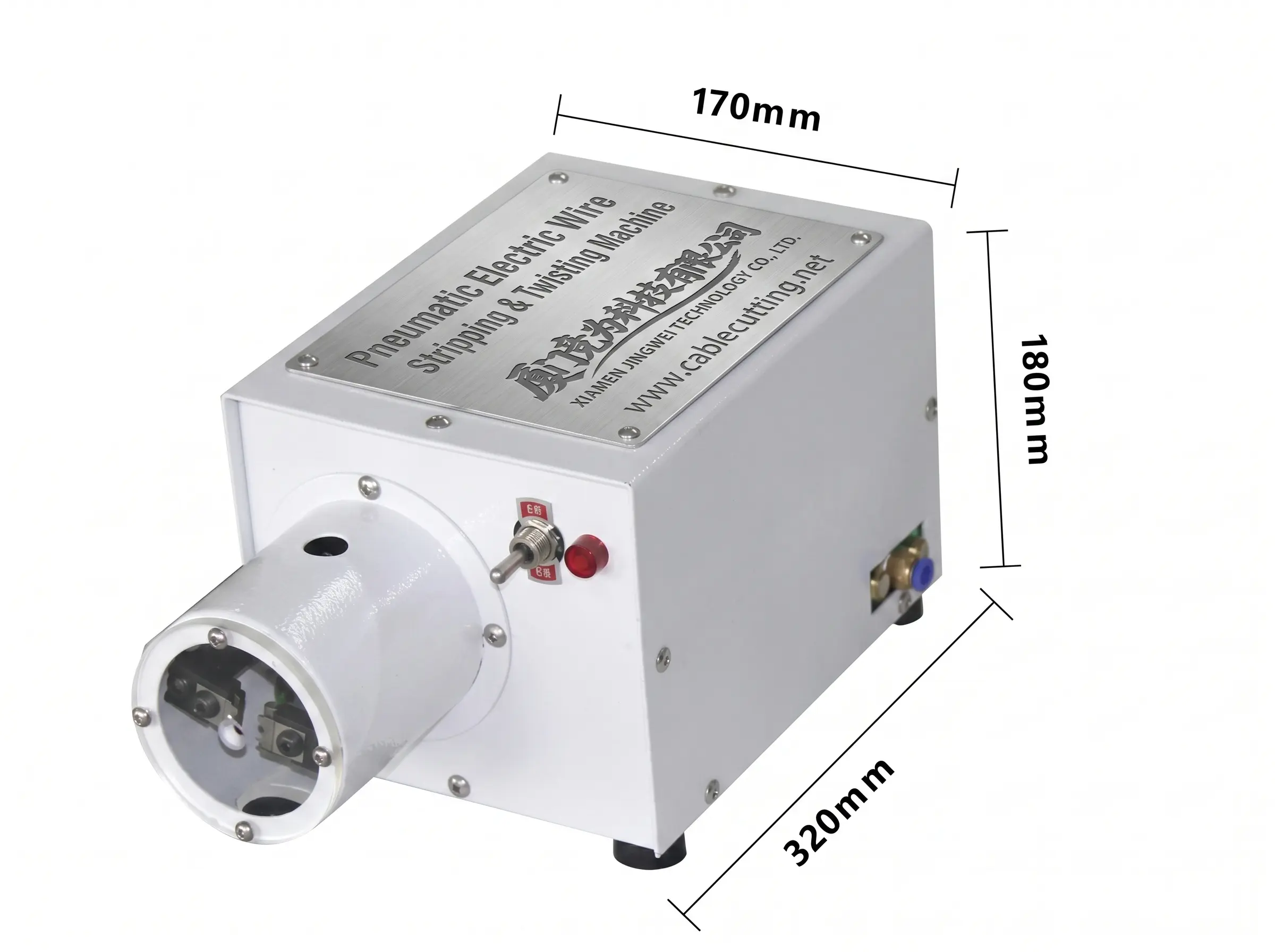Dénudeuse-tordeur de fils pneumatique semi-automatique WPM-200