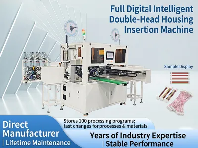 Machine entièrement automatique de sertissage, d'étamage et d'insertion de boîtier à double tête JW-DHHI Thumb