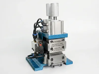 Machine à Dénuder Fils Pneumatique Verticale AWG 18-32 - Machine semi-automatique à brosser les fils
