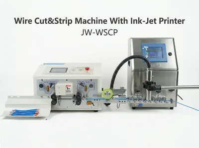 Machine de coupe et dénudage de fils avec imprimante à jet d'encre JW-WSCP Thumb