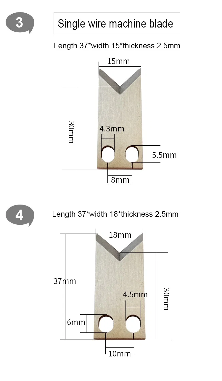 Precision Blade for wire stripping machine cable cutting machine, Otp Blade, Stripper Blade, Wire Cutting Machine Blade Lame de précision pour machine à dénuder les fils, machine à couper les câbles, lame OTP, lame de dénudeur, lame de machine à couper les fils