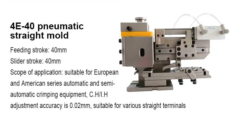  moule droit pneumatique, applicateur de sertissage de terminal de fil, outil de presse de terminal, applicateur de sertissage de terminal