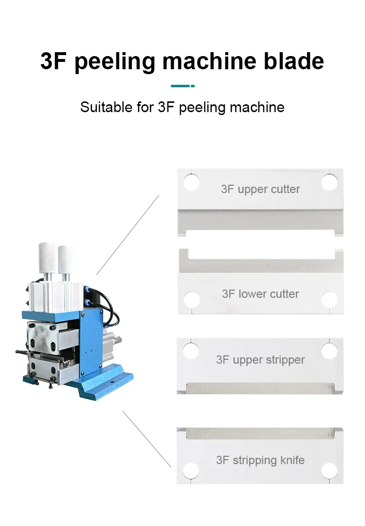 Special Durable blade, 3F Cable core wire stripping pneumatic machine blade Lame spéciale durable, lame de machine pneumatique de dénudage de fil de noyau de câble 3F