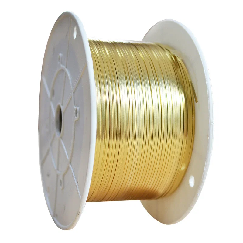 Ruban de cuivre pour machine d’épissage, Courroie de cuivre pour machine de joint de connexion de fil, Bandes de cuivre Sertissage Pressage H65 Laiton 