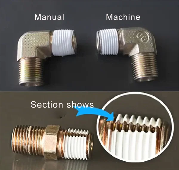  Enrouleuse de ruban PTFE, machine d’emballage de ruban de fil de câble électronique, bobineuse de ruban de joint de filetage, machine d’emballage de ruban de matière première étanche à l’eau