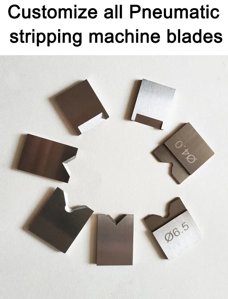 Lame en acier au tungstène pour machine de découpe de câbles, lame en acier rapide, lames de dénudage de fils 