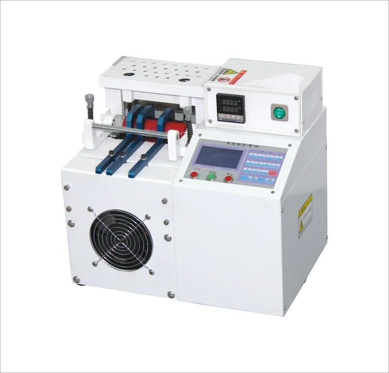 Machine de découpe de manchons, machine de découpe de caoutchouc et de plastique, machine de coupe-fil