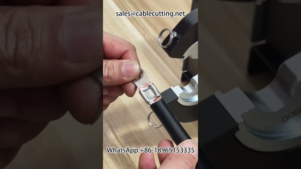 Machine de sertissage pneumatique de cosses 500A avec test de point de sertissage intégré | #Outillage #Automatisation