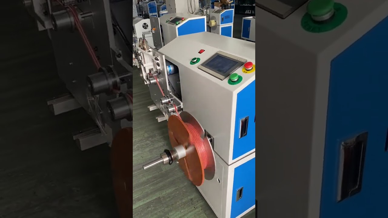 Machine de comptage, enroulage, coupe et bobinage automatique pour câbles jumelés de 1 mm à 16 mm