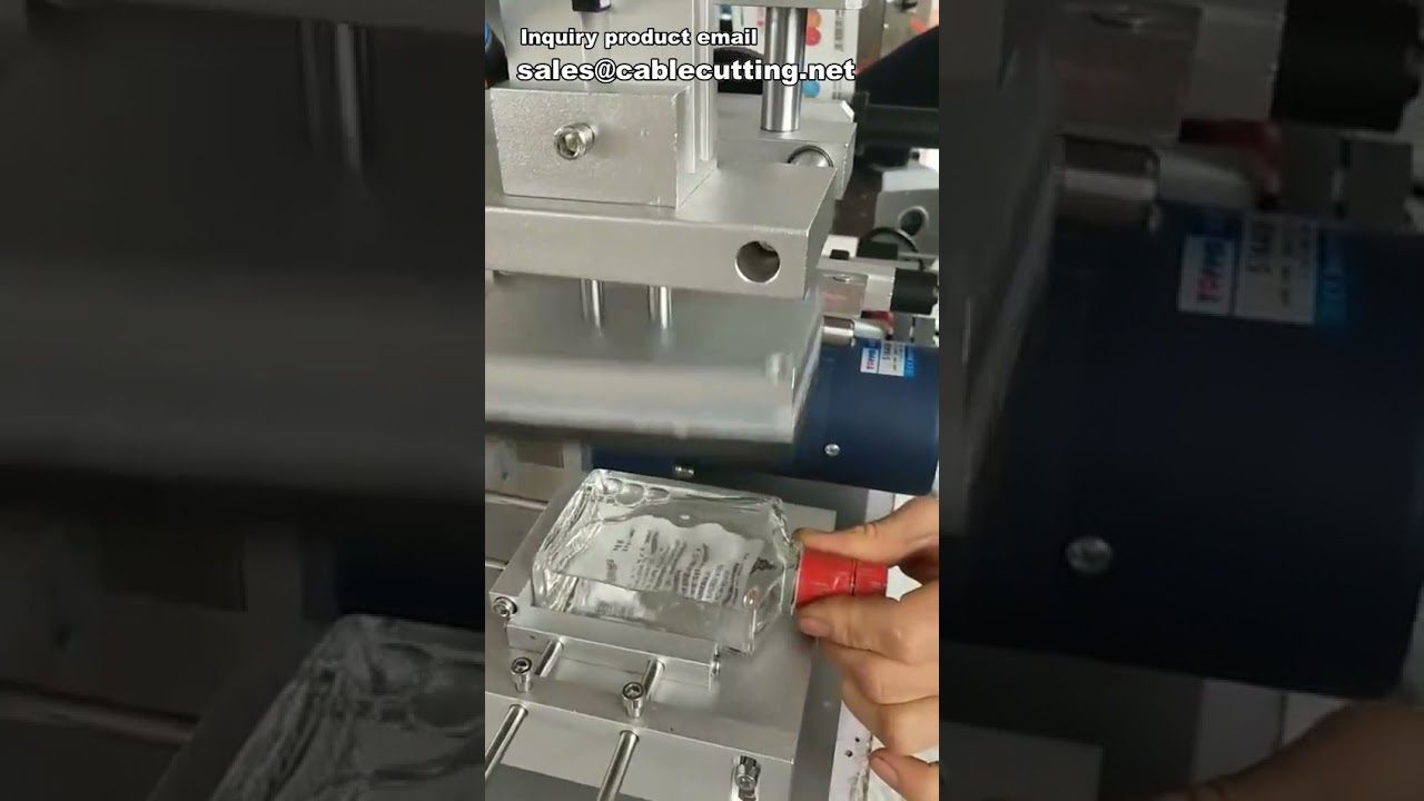 Machine d'étiquetage adhésif pour bouteilles carrées | Étiqueteuse automatique