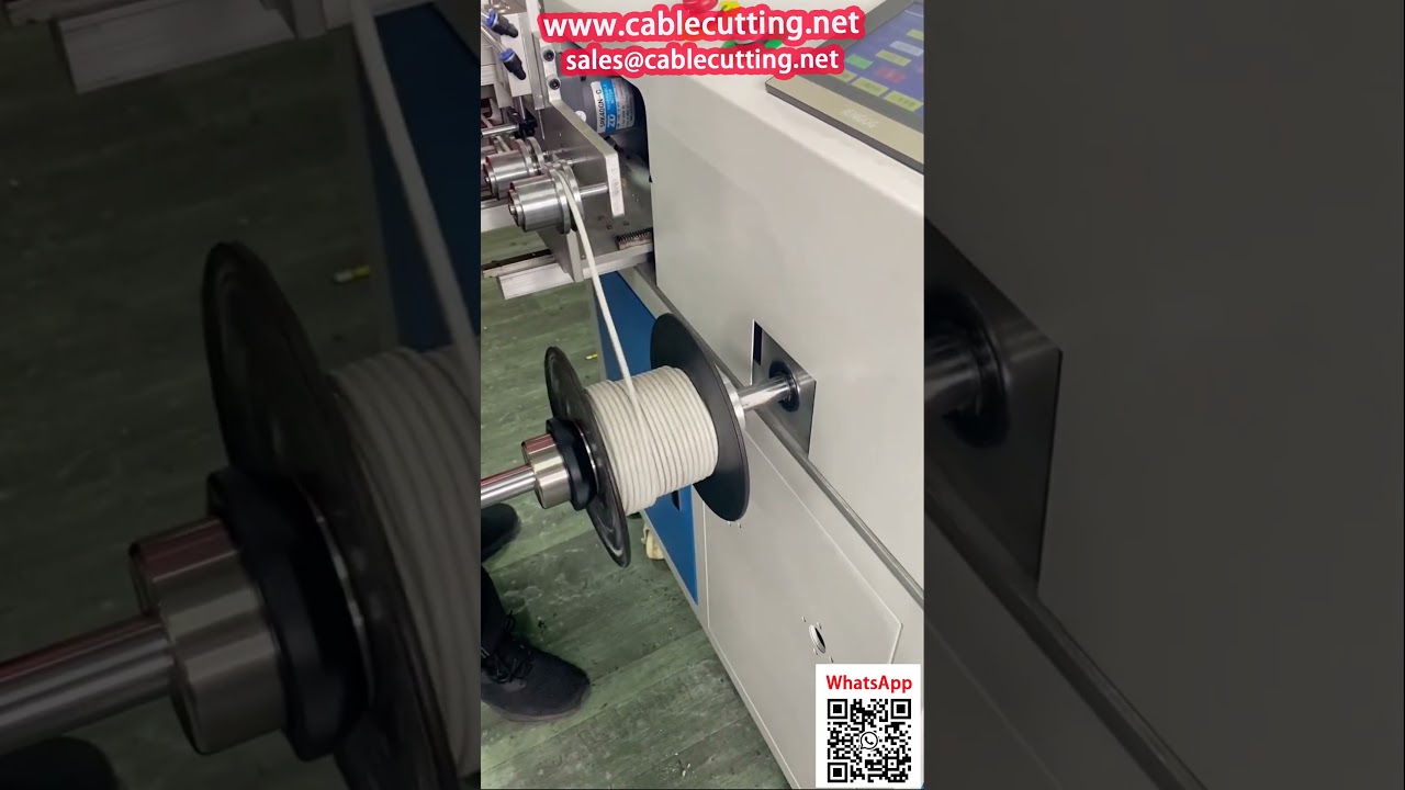 Machine 4 en 1 pour fils : comptage, empilage, bobinage et coupe avec rembobinage intégré