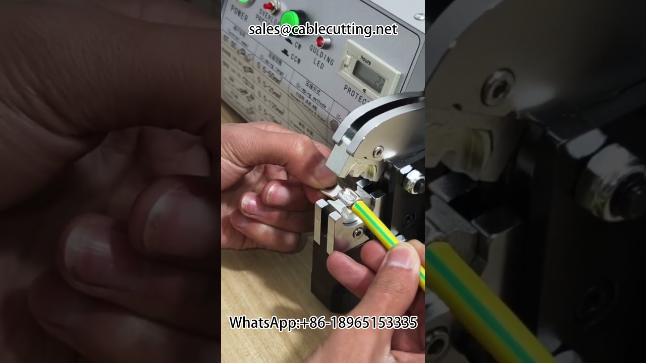 Machine de sertissage de bornes électriques purement électrique pour fils de 0,5 à 70 mm²