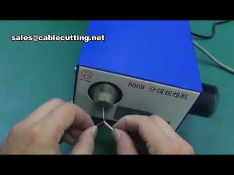 Machine à séparer et torsader les fils blindés avec brosse - Outil d'effeuillage et de torsion pour câbles tressés