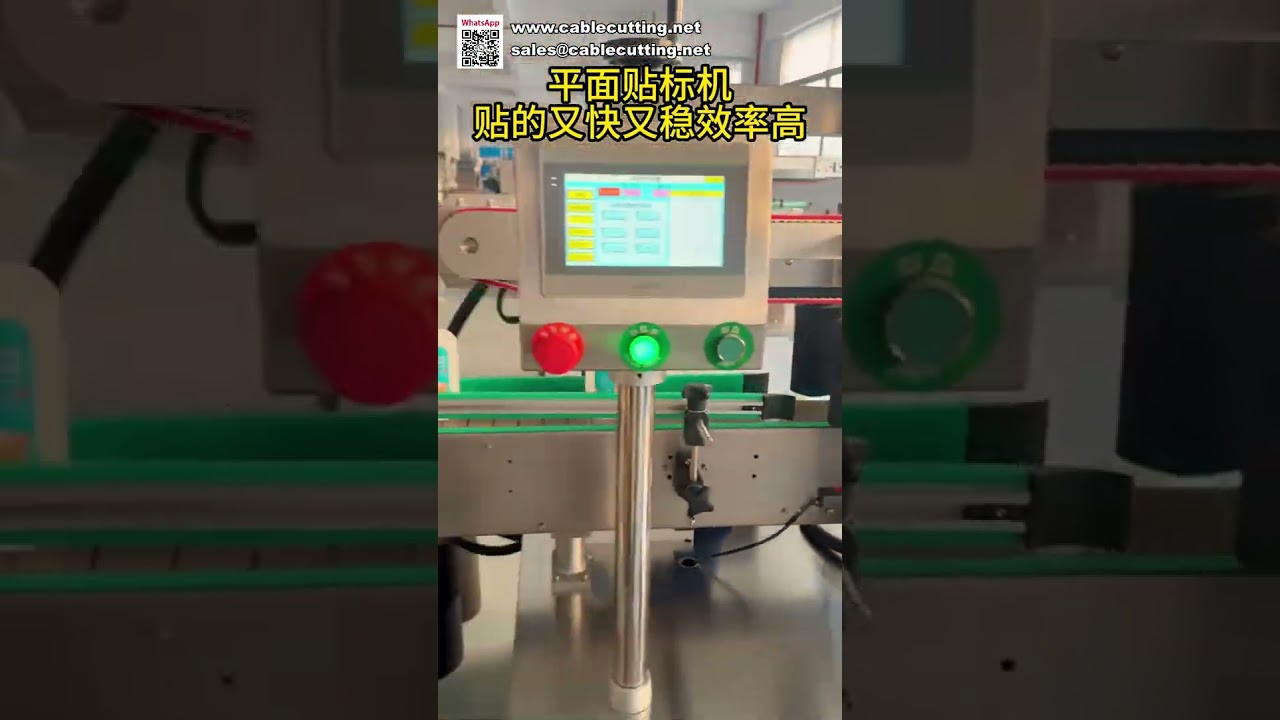 Machine d'étiquetage compacte haute performance pour surfaces planes - Applicateur automatique d'étiquettes pour cartons et sacs