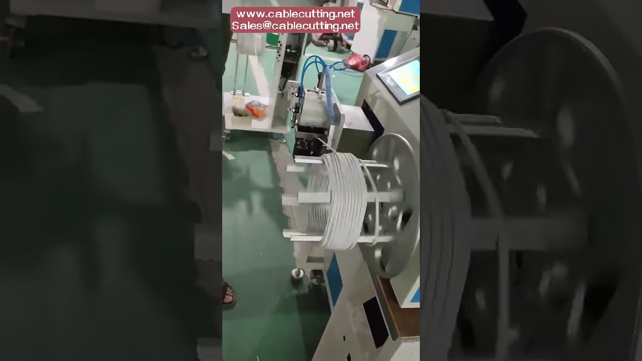 Machine de mesure, coupe et enroulement de fil : précision et automatisation