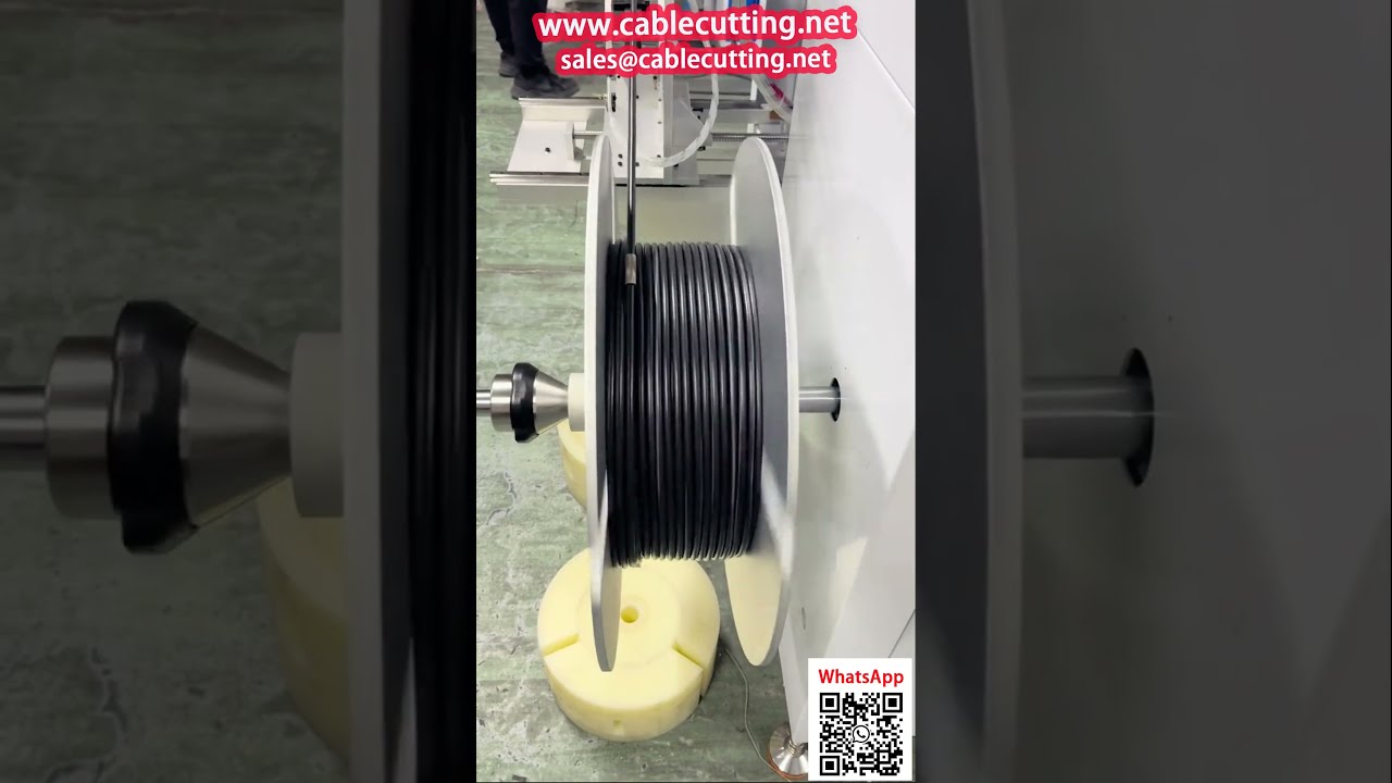 Enrouleuse-compteuse avec alignement – Conditionnement optimal pour tuyau PVC et gaine thermorétractable