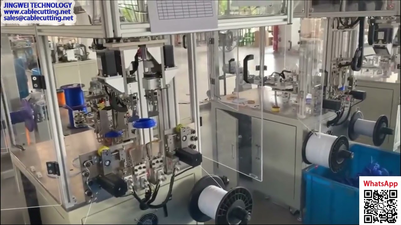 Machine automatique d'enroulement et de nouage de fil de coupe - Production en direct