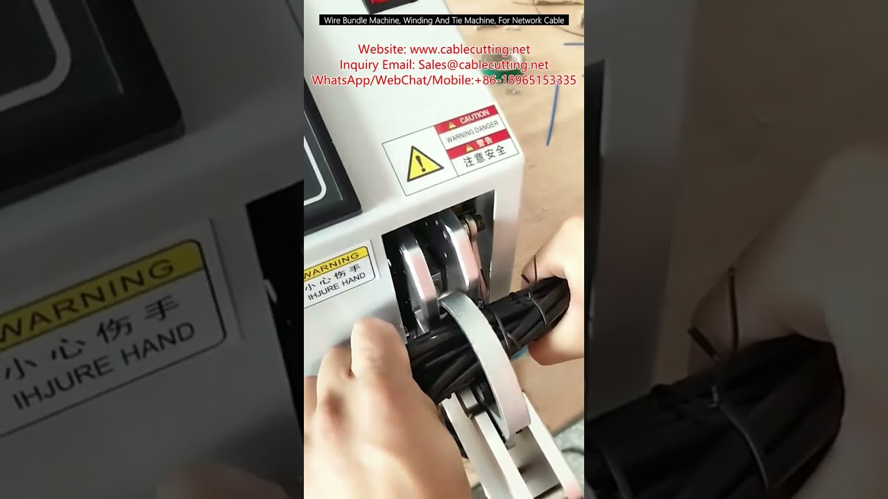 Machine à faisceau de câbles | Enrouleuse et lieuse automatique pour câbles réseau