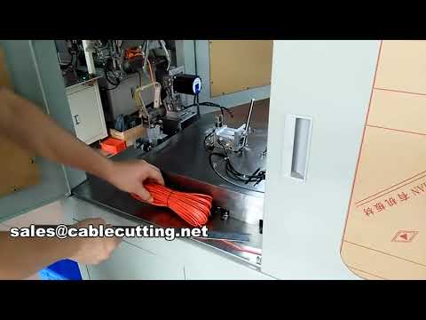 Machine entièrement automatique de dénudage, coupe, enroulage et ligature de câbles WPM-B1L