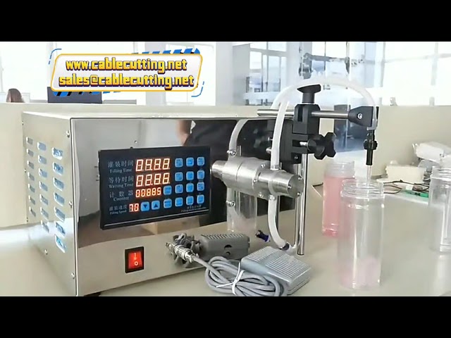 Machine de remplissage de liquides à pompe magnétique : 1, 2 ou 4 têtes pour détergent, savon et lotion