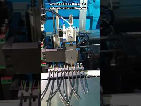 Machine d'enfichage de coque en caoutchouc avec dénudage et pressage de bornes – Automatisation complète