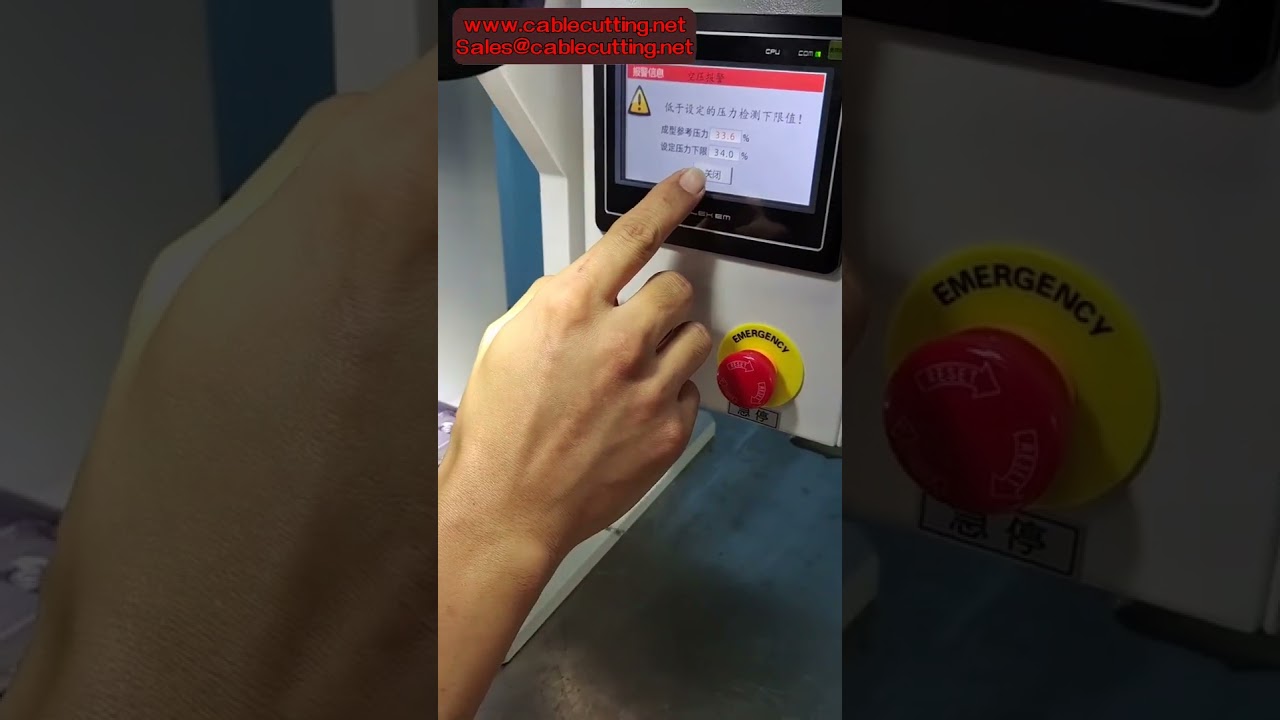 Machine à sertir les bornes à servomoteur : course ajustable 30-40 mm automatique