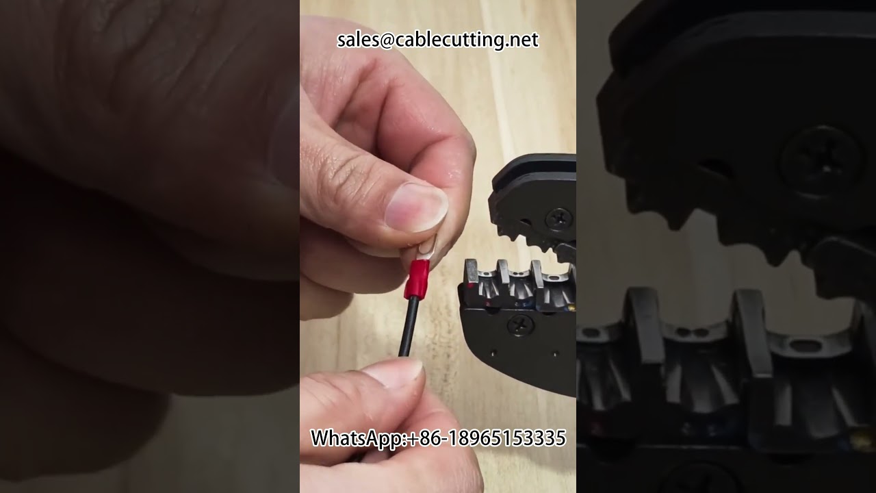 Machine à sertir les terminaux électriques, sertissage de tous types de bornes #Automatisation