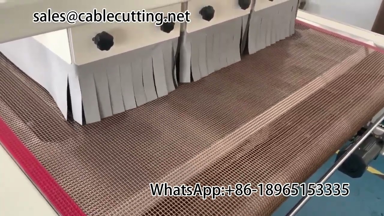Machine de thermorétraction pour gainage des câbles d'alimentation de moteurs de véhicules électriques