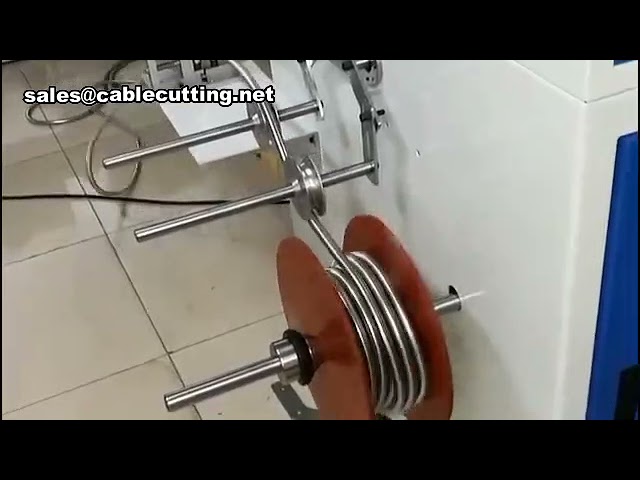 Machine à enrouler et lier les tuyaux d'eau avec compteur intégré | Lieuse de câbles automatique