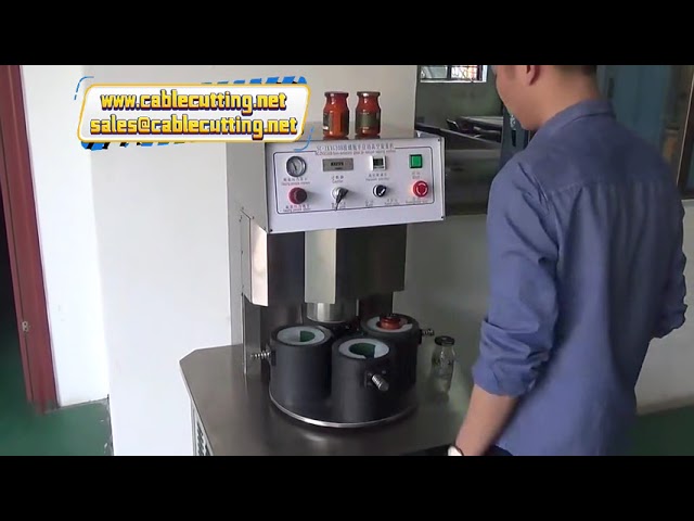 Machine de capsulage sous vide à 4 têtes pour bouteilles en verre – Bouchage automatique