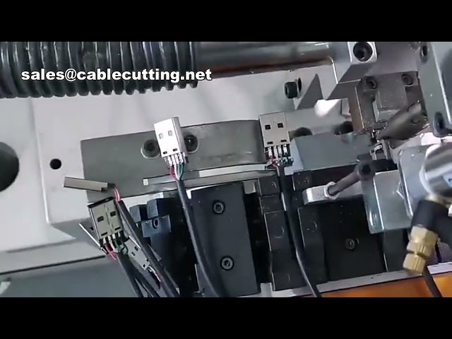 Machine de soudure automatique pour câble USB | Ligne de production efficace en usine