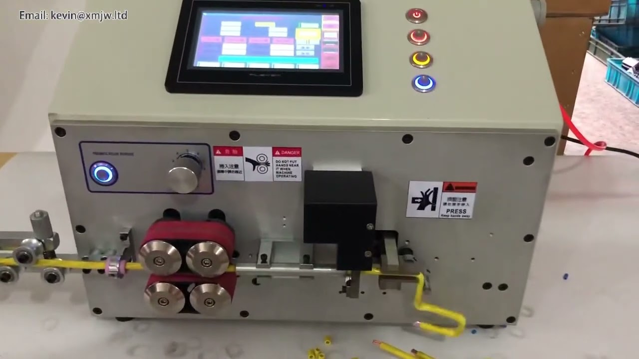 Machine à dénuder et cintrer automatique SWT508 ZW25 0-1 25mm² – AWG17 à AWG5 (6-25mm²) pour production industrielle
