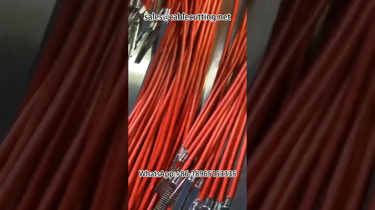 Machine automatique de dénudage et sertissage double tête pour fiches étanches à pénétration unique #terminal