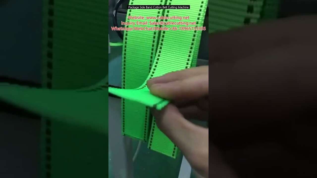 Machine de coupe de bande latérale en coton pour emballage