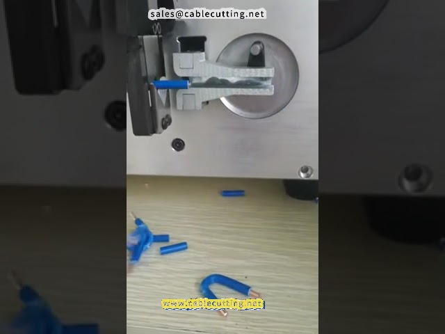 Machine automatique de cintrage et découpe de fil carré 6 mm² - Haute précision
