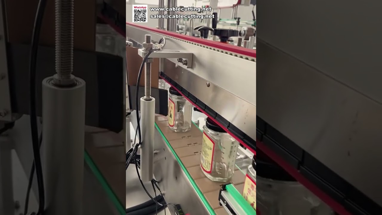 Machine d'étiquetage automatique de bouteilles rondes haute capacité - Applicateur d'étiquettes à grande vitesse pour pots et canettes