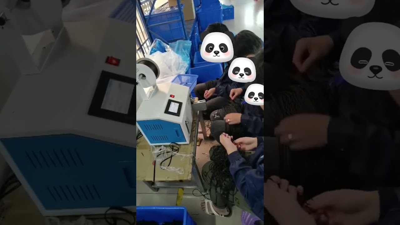 Machine à enrouler et lier les fils : automatisation sans envoi d'échantillons