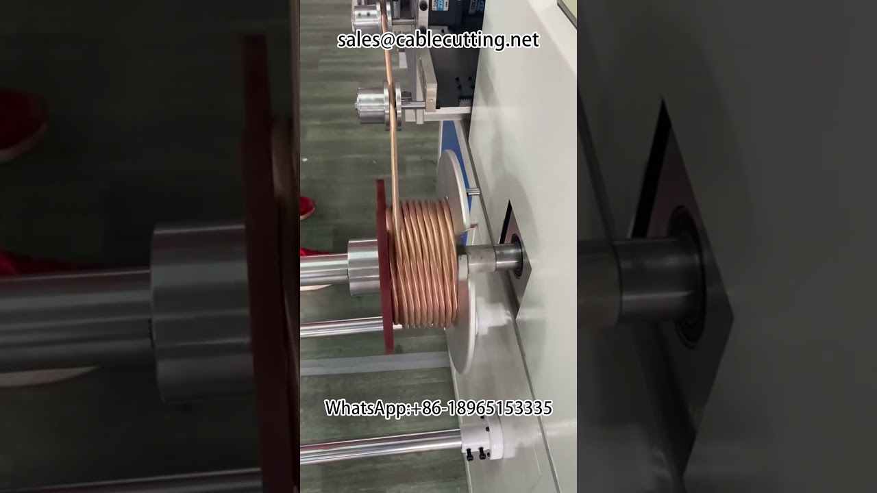 Machine automatique de comptage et d'enroulement de fil, bobines grandes divisées en petites bobines