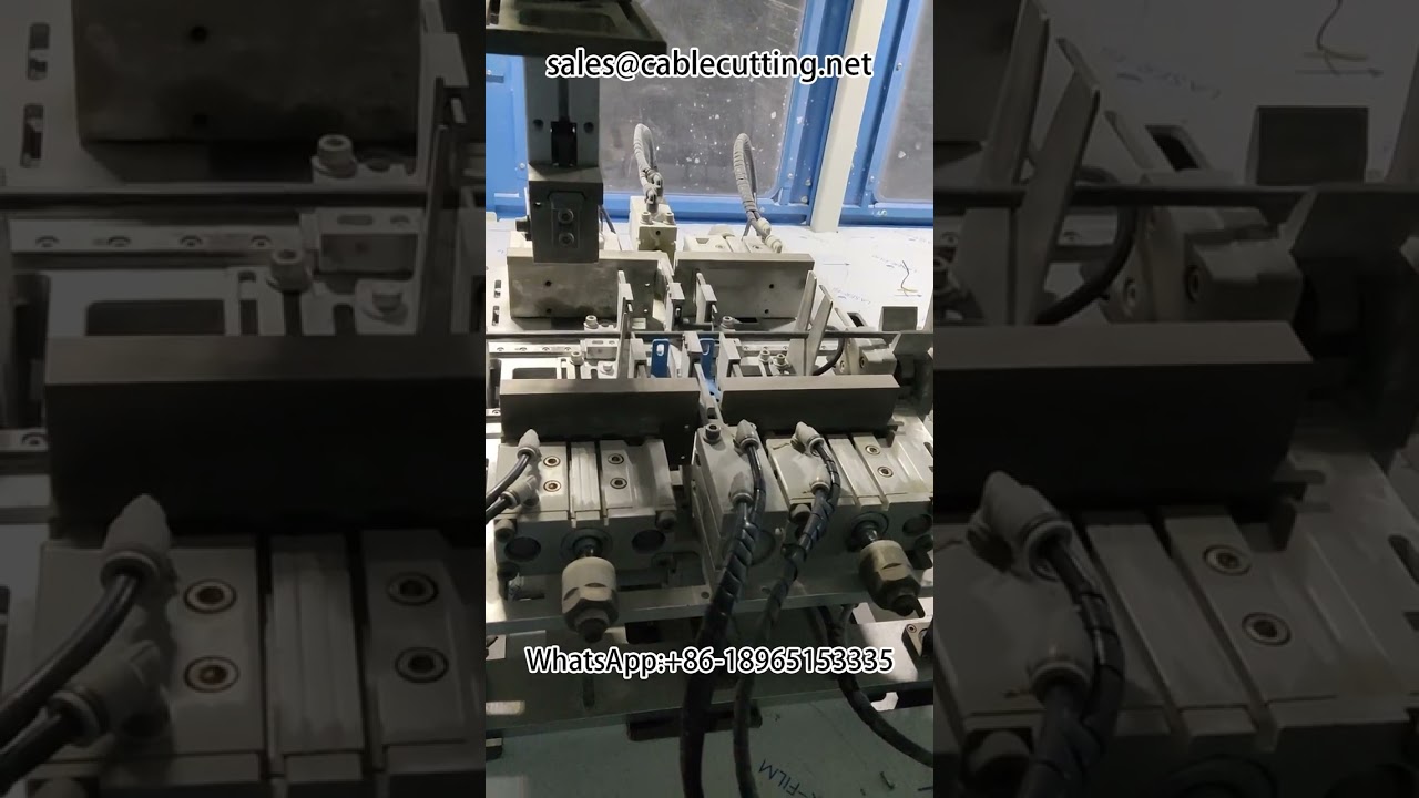 Machine entièrement automatique de dénudage, enroulage et ligaturage de faisceaux de câbles | Équipement de traitement de faisceaux #machineautomatique #dénudage