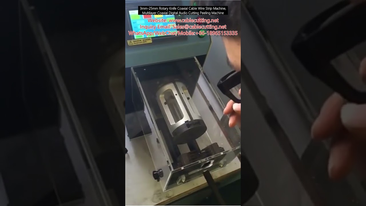 Dénudeuse à couteau rotatif pour câbles coaxiaux 3-25 mm | Machine de coupe multicouche pour audio numérique