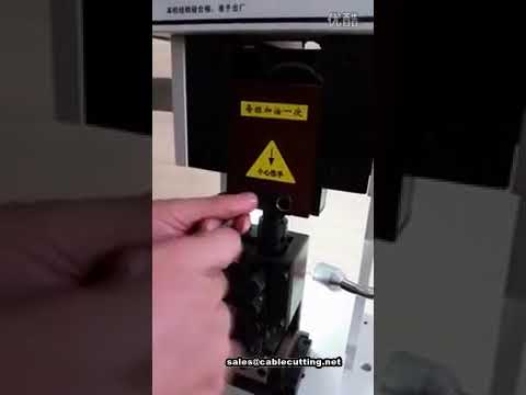 Machine de sertissage de bornes - Vidéo d'opération et de débogage