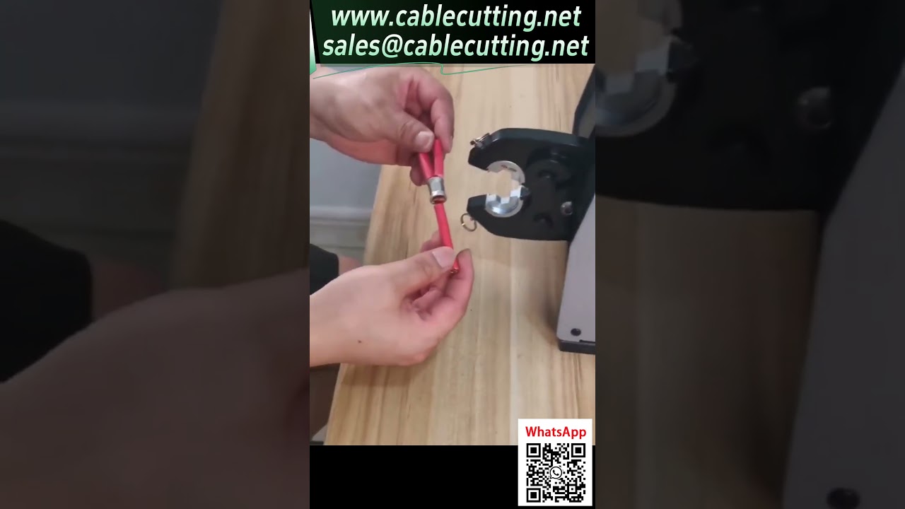 Machine à Sertir Pneumatique – Sertissage Précision des Cosses Cuivre Hexagonales (Options Points/Type B) #OutilsHautePerformance