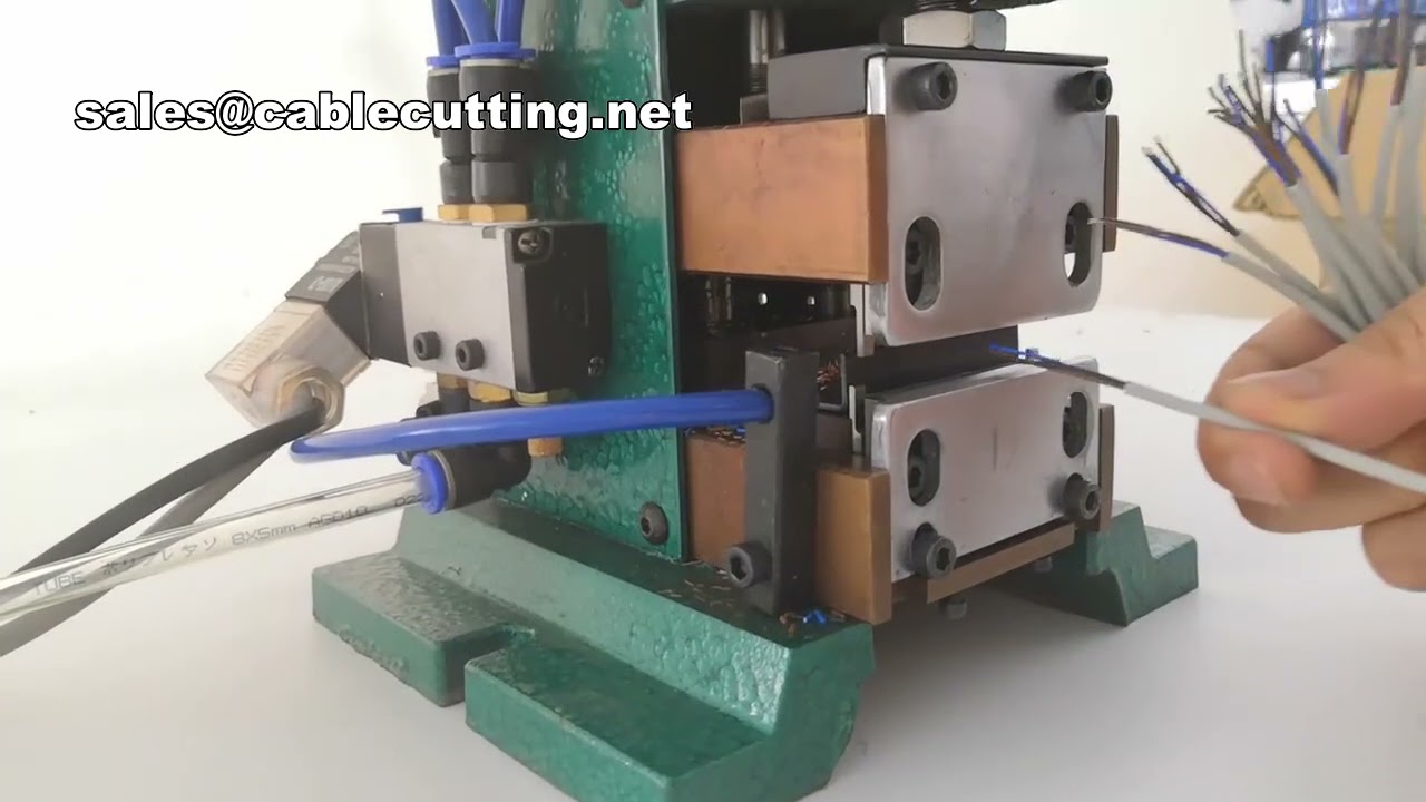 Machine de dénudage pneumatique verticale pour câbles | Dénudeuse professionnelle