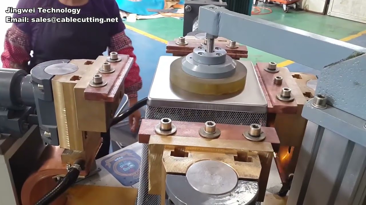 Machine de coupe automatique de câble en acier – Cisaille de précision pour câbles métalliques
