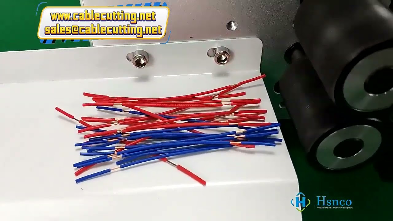 Machine à dénuder et couper les câbles électriques : pour fils de 0,02 mm² à 2,5 mm²