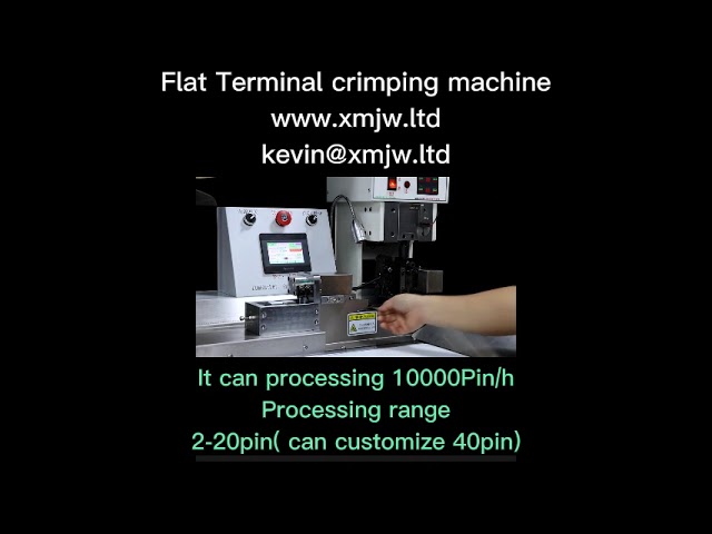 Machine de sertissage de bornes plates – haute précision pour l'automatisation