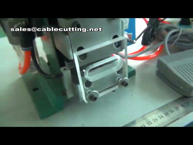Machine à dénuder les fils verticale semi-automatique électrique - Dénudeur de câbles professionnel