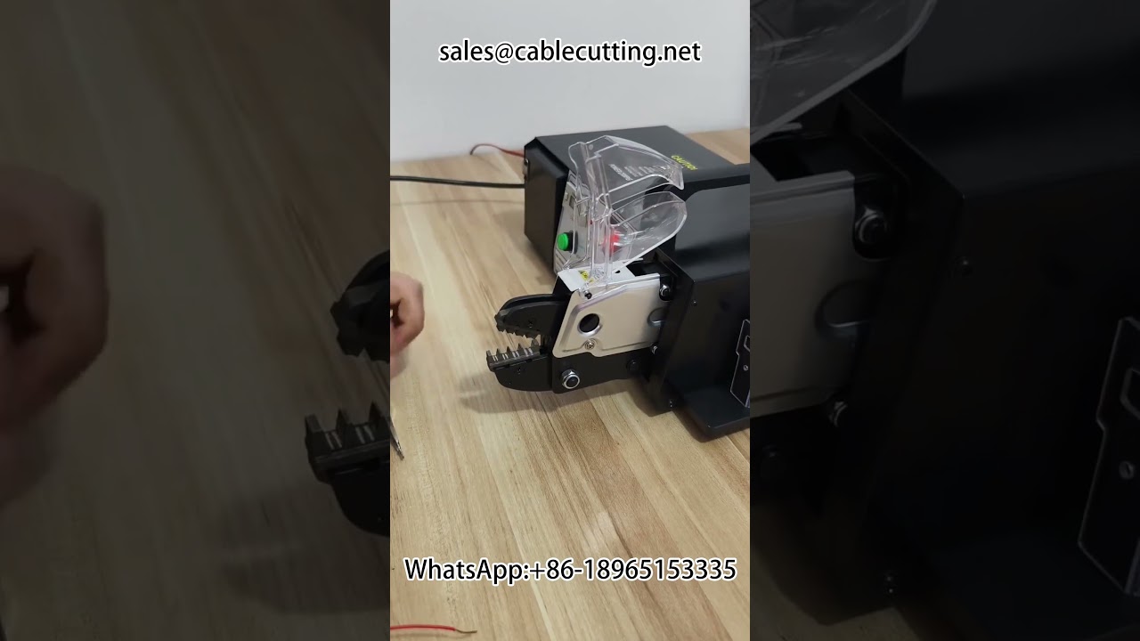 Machine à sertir électrique pour clips crocodile : sertissage précis et automatisé