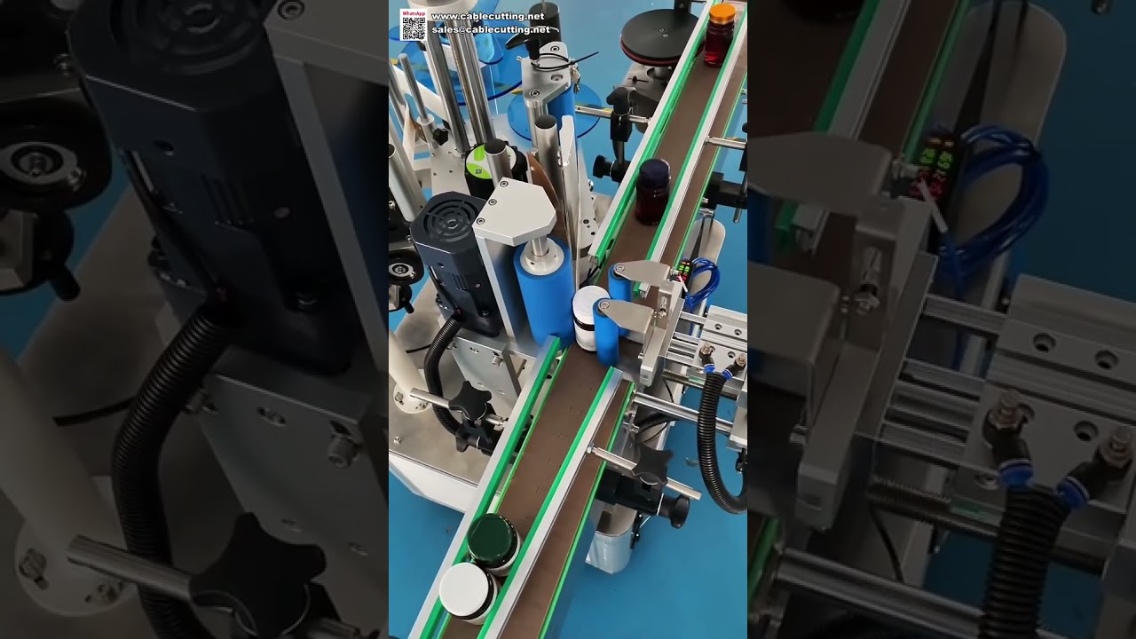 Étiqueteuse automatique pour bouteilles rondes : Applicateur fiable pour produits chimiques quotidiens